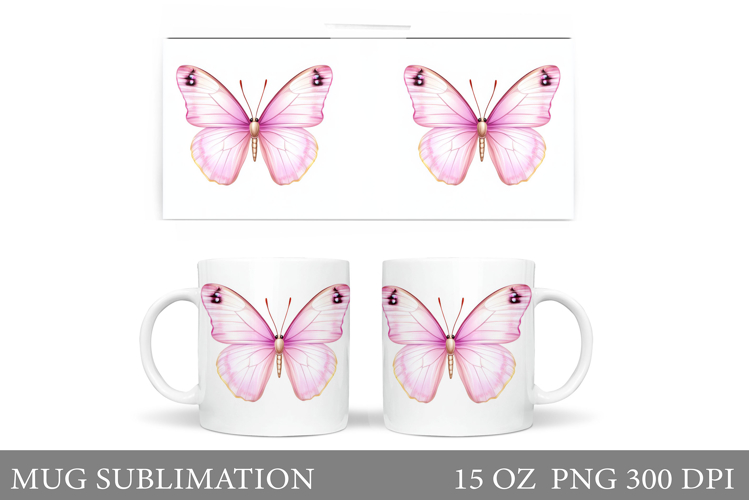 Butterfly Mug Sublimation. Butterfly Mug Design