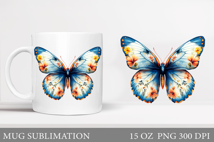 Watercolor Butterfly Clipart Image 16