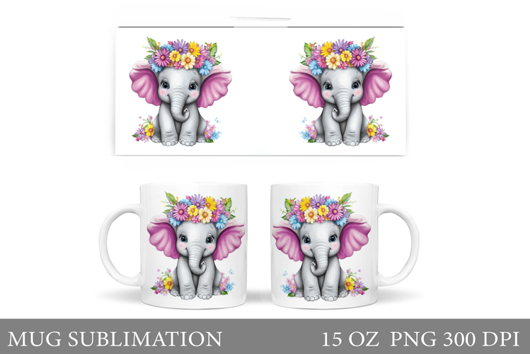 Cute Elephant Clipart Image 23