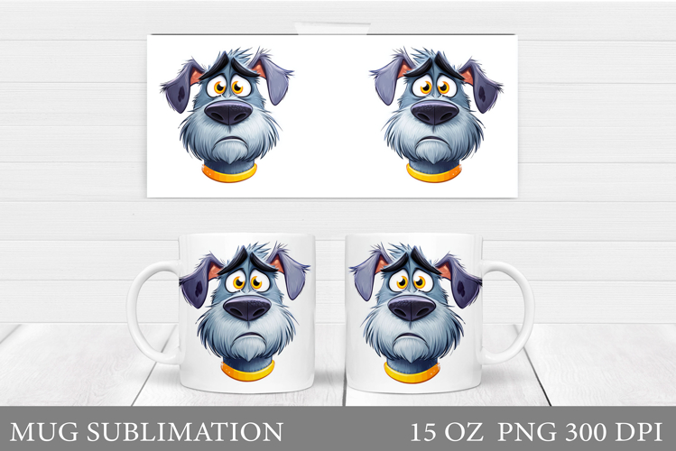 Cute Dog Mug Sublimation. Cute Dog Sublimation