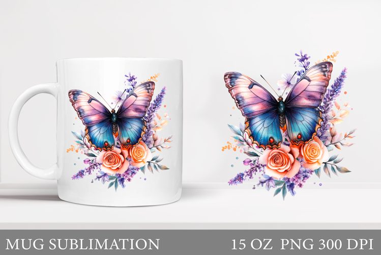 Watercolor Butterfly Clipart Image 4