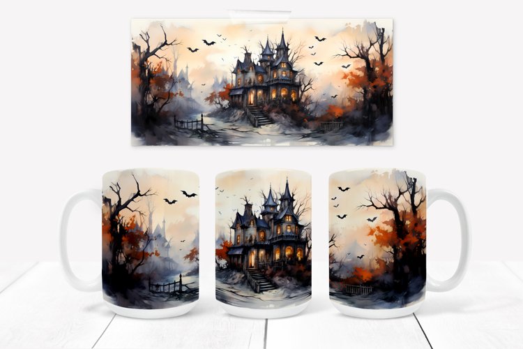 Halloween mug sublimation design