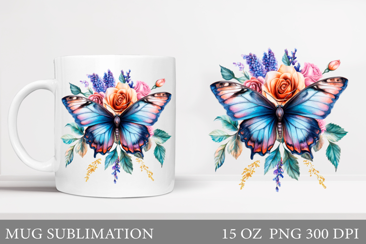 Watercolor Butterfly Clipart Image 2