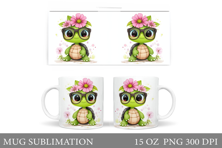 Cute Turtle Clipart Image 8