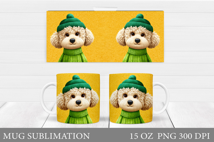 Cute Dog Mug Sublimation. Cute Dog Sublimation