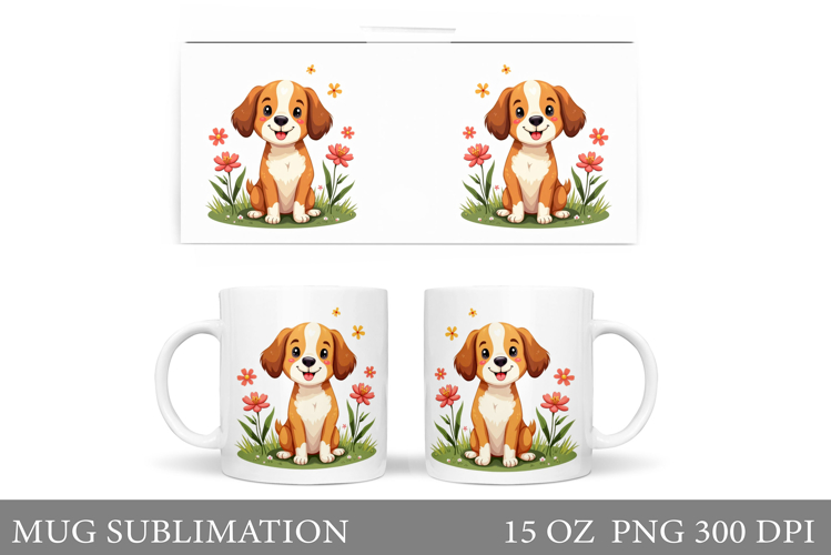Cute Dog Mug Sublimation. Cute Dog Sublimation