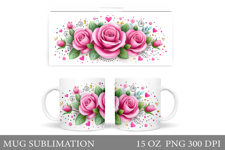 Pink Flowers Clipart Image 3