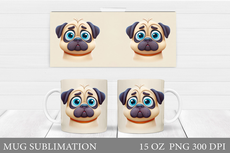 Cute Dog Mug Sublimation. Cute Dog Sublimation