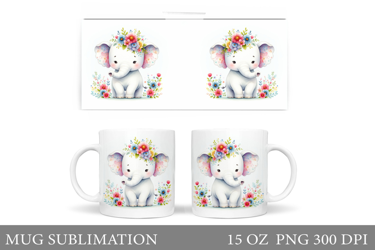 Cute Elephant Clipart Image 3
