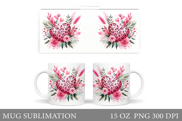 Flowers Mug Design. Floral Mug Sublimation