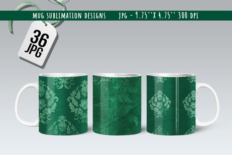 Vintage Deep Green Mug Designs example image 1