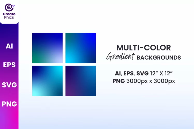 multi color gradient backgrounds | blue wallpaper backdrop