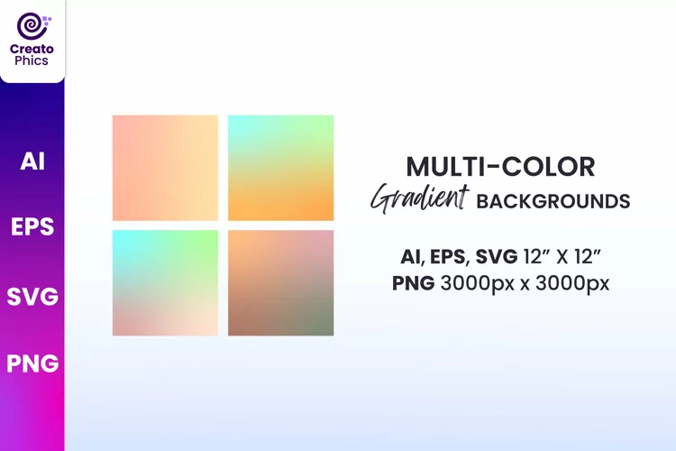 multi color gradient backgrounds | pastel wallpaper backdrop