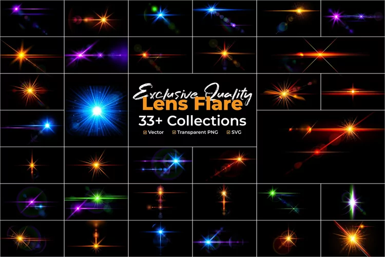 33 Multi Color Light Lens Flare