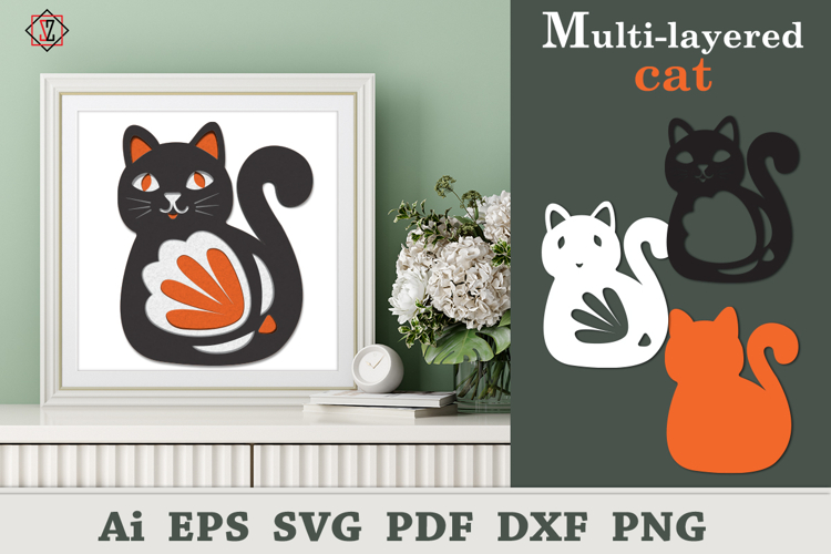 Multilayer Cat/SVG crafts
