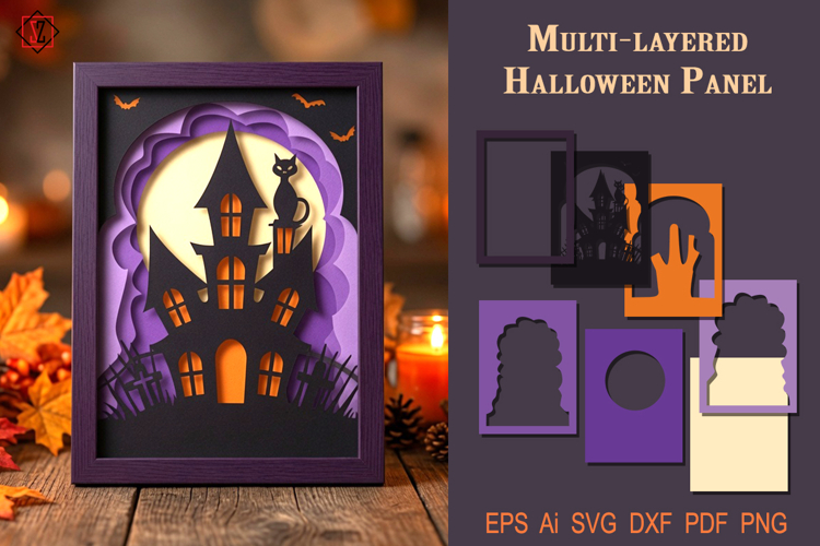Multi-layered Halloween Panel