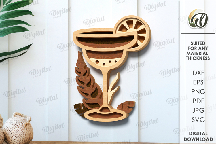 Multi Layered Summer Sign Laser Cut. Summer decor SVG
