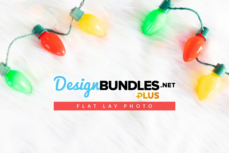 Multicolor Christmas Light Bulbs | Flat lay Photo