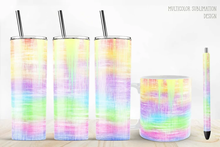Multicolor Sublimation For Tumbler, Mug, Pen. Summer Design