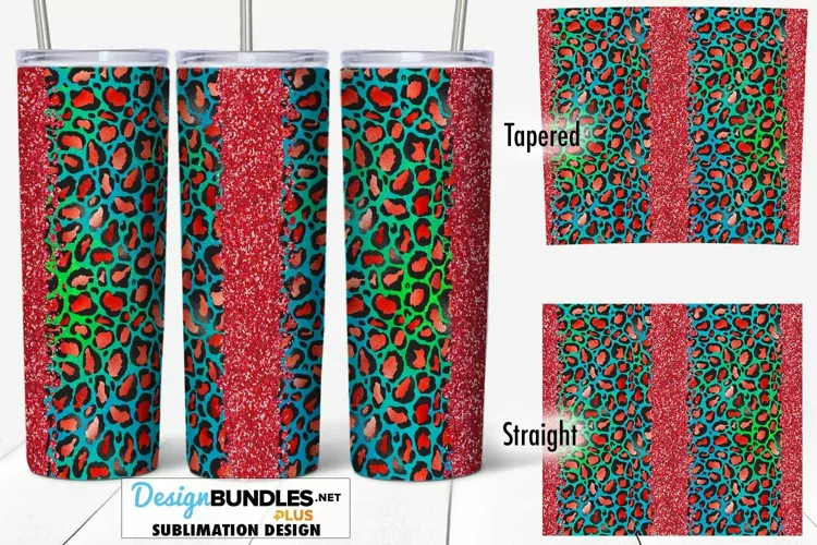 Multicolor Animal Print 20 oz Seamless Tumbler Sublimation