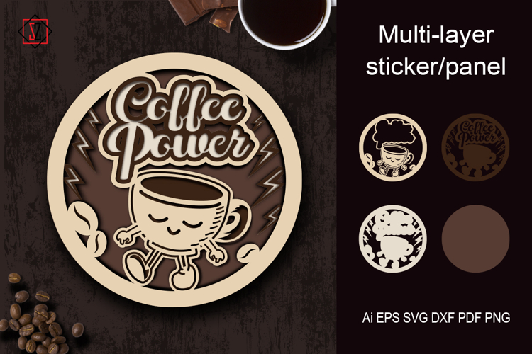 Multiplayer Sticker/Panel Coffee Power