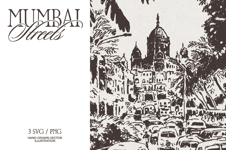 Mumbai Streets Sketches