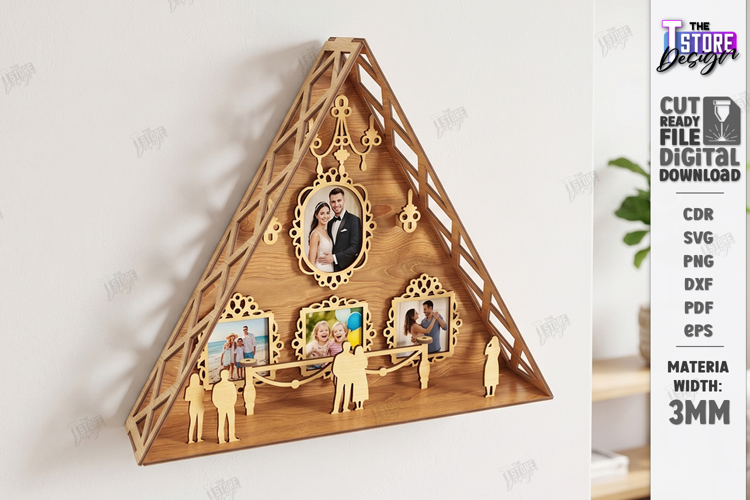 Museum of Us Laser Cut | Personalised 3D Photo Frame | CNC