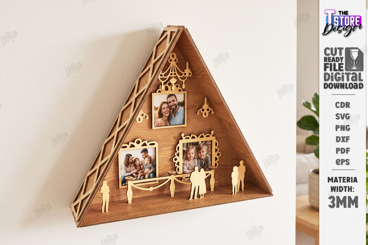 Museum of Us Laser Cut | Personalised 3D Photo Frame | CNC