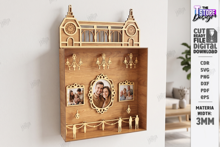 Museum of Us Laser Cut | Personalised 3D Photo Frame | CNC