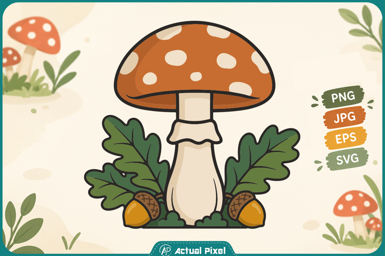 Forest Mushroom Clipart