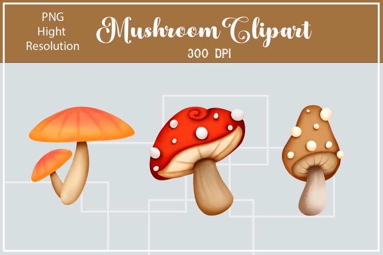 Mushroom Clipart Transparent Background PNG
