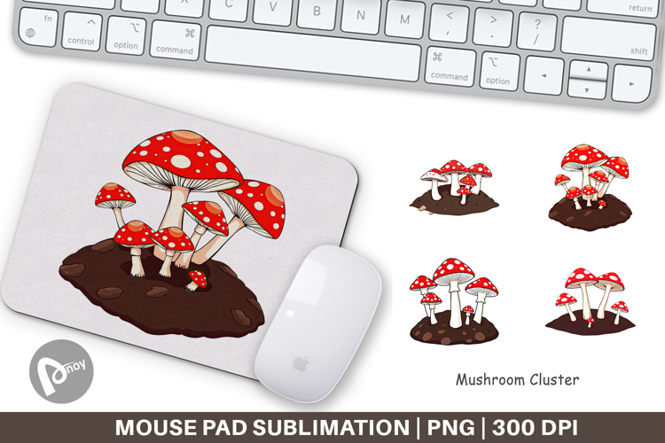 Mouse Pad Forest Mushrooms