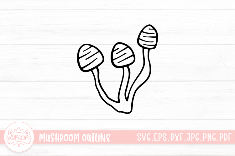 Mushroom Doodle Clipart