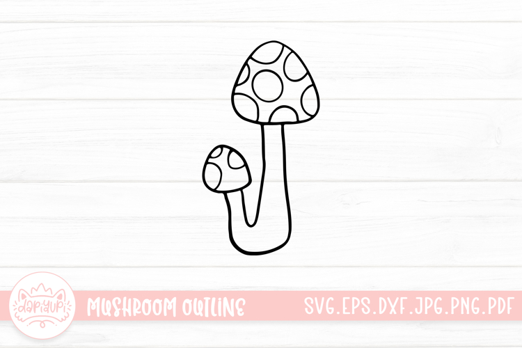 Mushroom Doodle Clipart