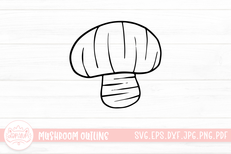 Mushroom Doodle Clipart