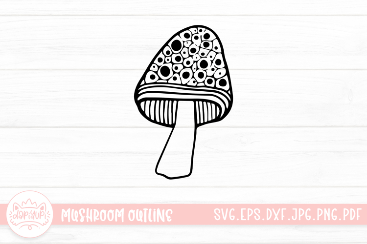Mushroom Doodle Clipart