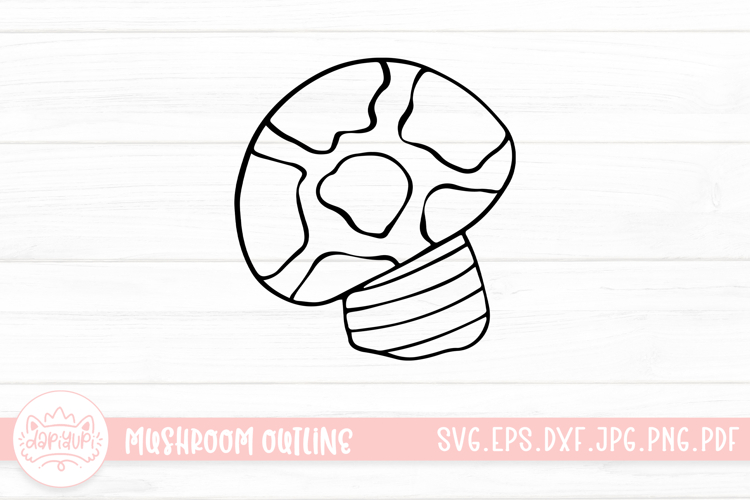 Mushroom Doodle Clipart