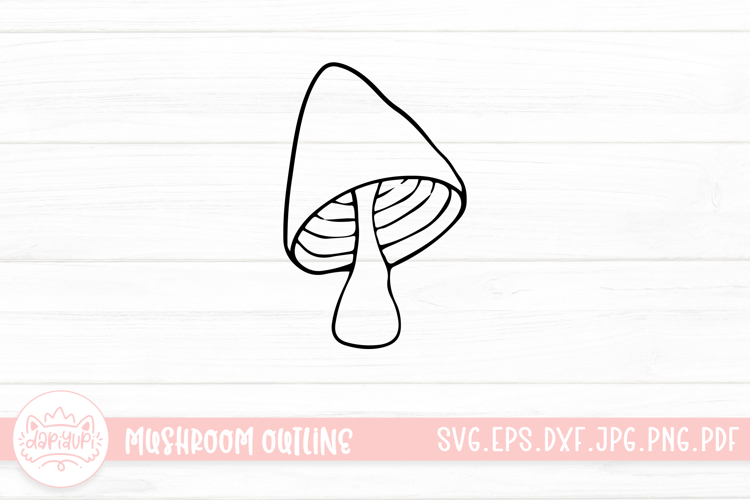 Mushroom Doodle Clipart