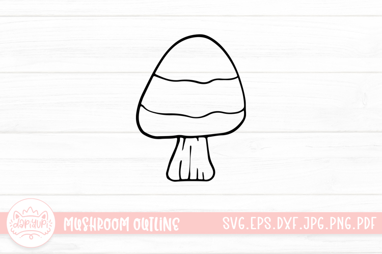 Mushroom Doodle Clipart