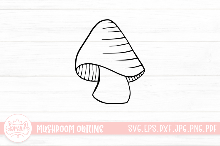 Mushroom Doodle Clipart