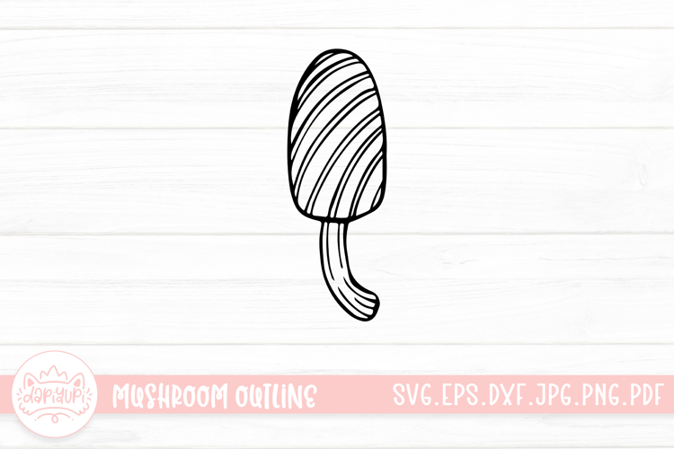 Mushroom Doodle Clipart