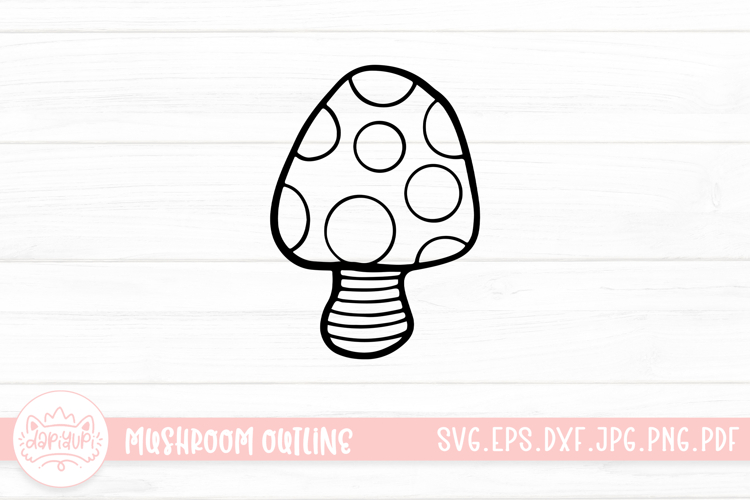 Mushroom Doodle Clipart