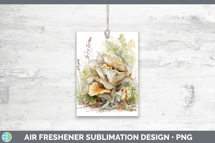 Bears Head Mushroom Sketch Air Freshener Sublimation Design