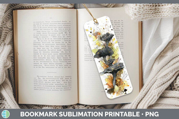 GorgeousMushroom Sketch Bookmark design.