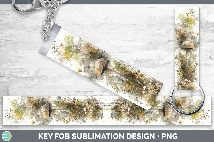 GorgeousMushroom Sketch Key Fob design.