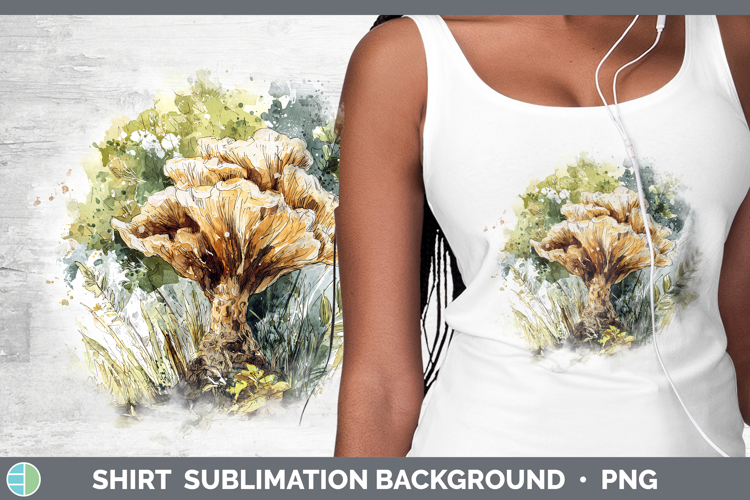 Brain Mushroom Sketch Shirt Sublimation Design