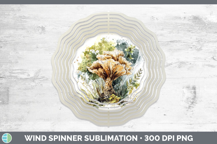 GorgeousMushroom Sketch Wind Spinner design.