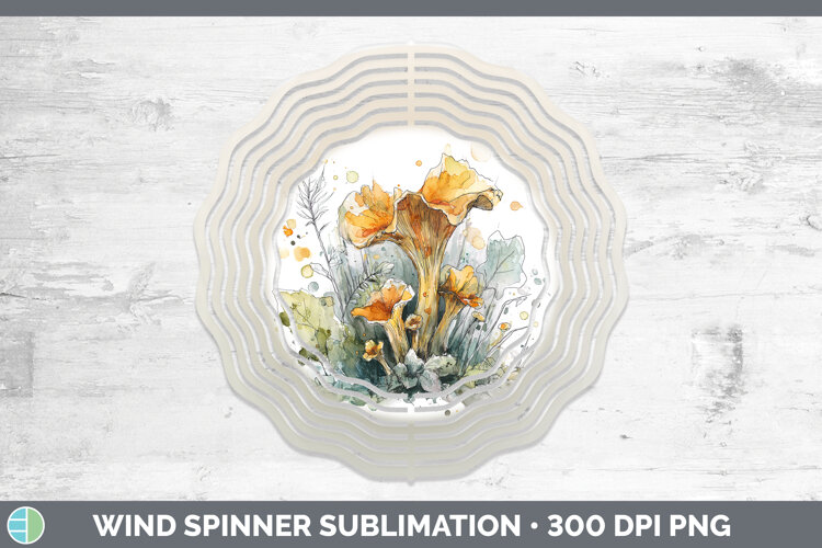 GorgeousMushroom Sketch Wind Spinner design.