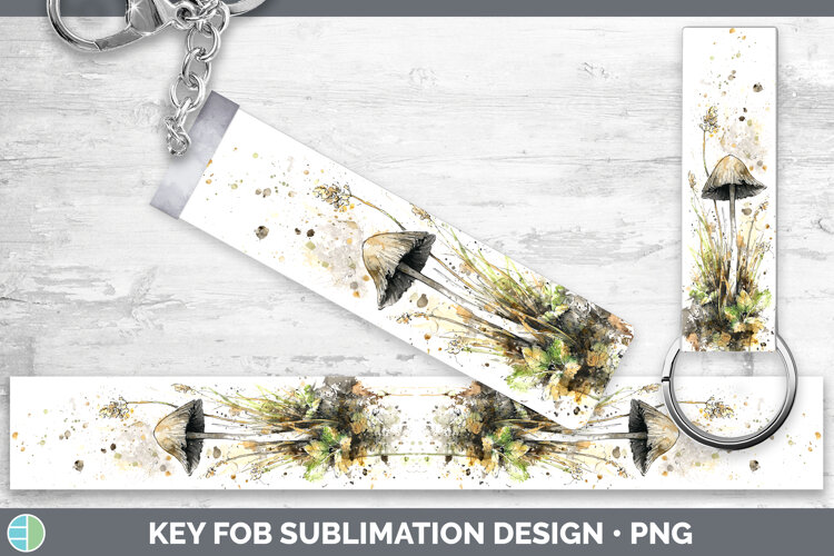 GorgeousMushroom Sketch Key Fob design.
