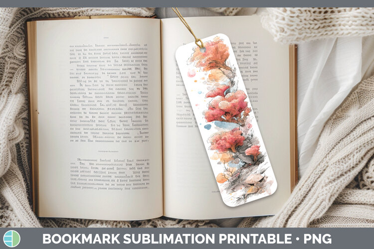 GorgeousMushroom Sketch Bookmark design.